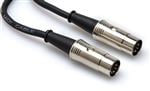 Hosa MID510 Pro MIDI Cable Serviceable 5pin DIN Front View
